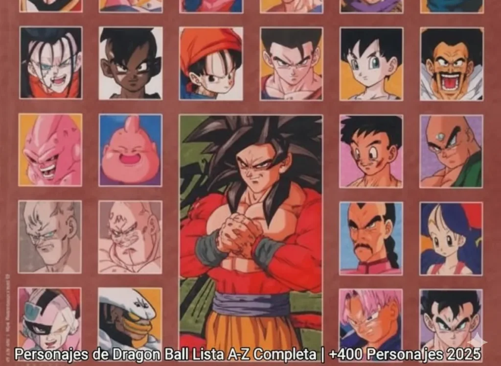 Personajes de Dragon Ball Lista A-Z